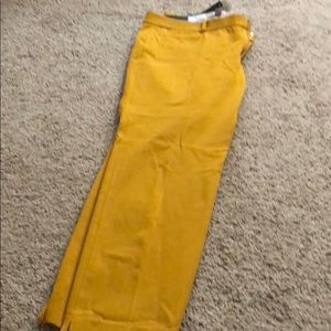 Banana republic crop pants mustard yellow